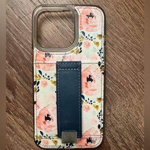Walli case for iPhone 13 Pro Pink Peony